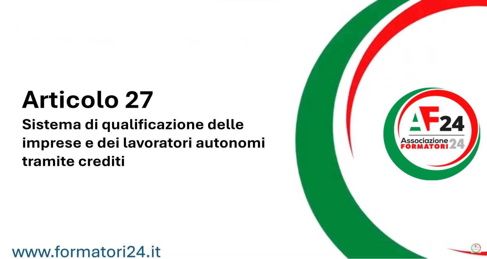 articolo 27 del decreto 81